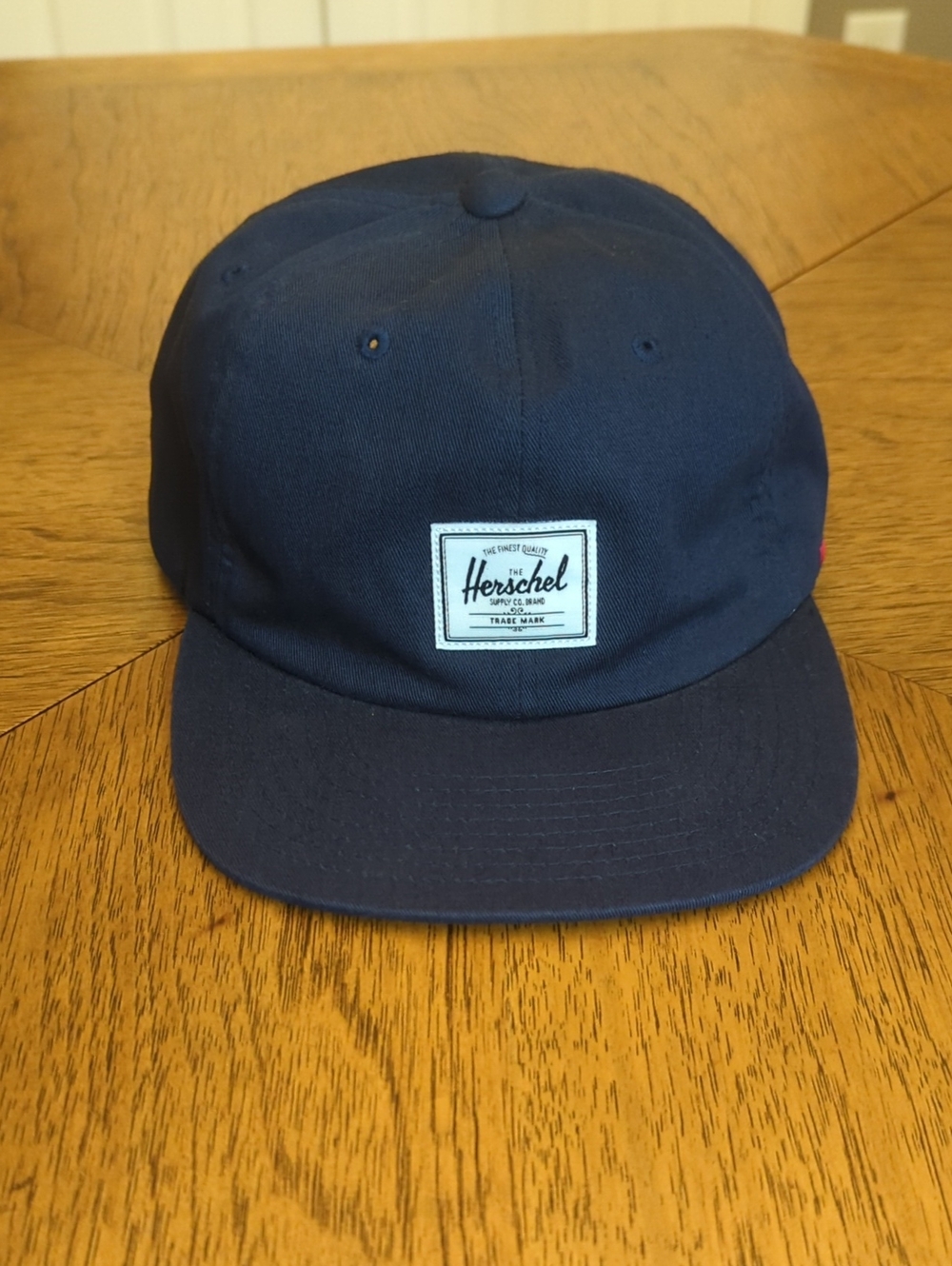 Herschel Navy Five-Panel Flatbrim Cap Baseball Hat